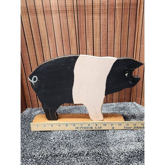 Wooden Pig Decor #A77 - Picture 7 of 12